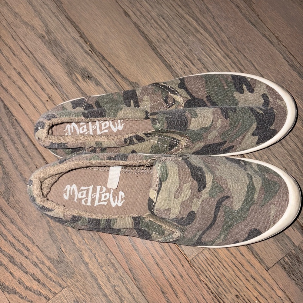 Mad Love Camouflage Slip-On Shoes